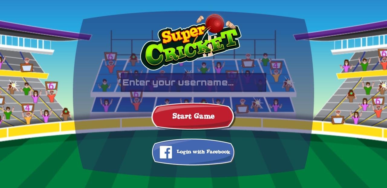 Super Cricket Main Menu