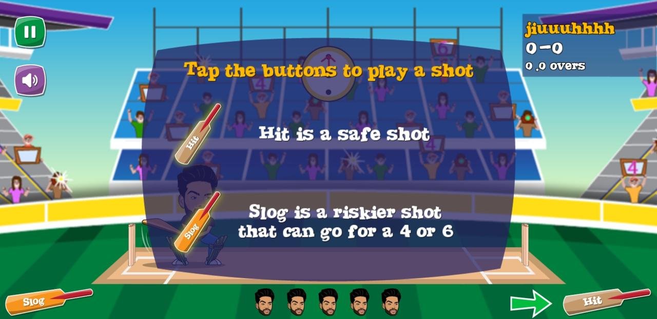 Super Cricket Character Selection